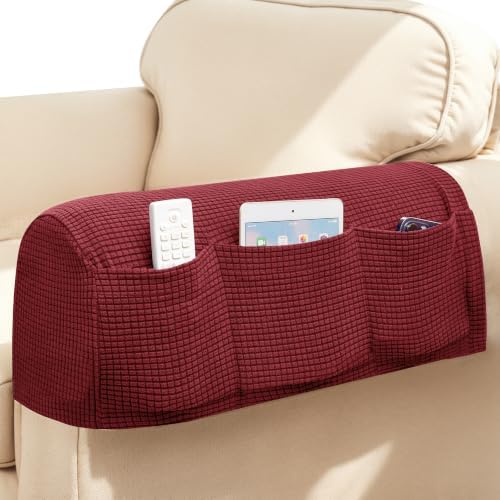 SUBRTEX Stretch Couch Arm Covers Set of 2, Non-Slip Sofa Armrest Slipcovers