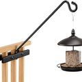 17Inch Deck Hook, Deck Bird Feeder Hanger for Railing, 15lbs Capacity