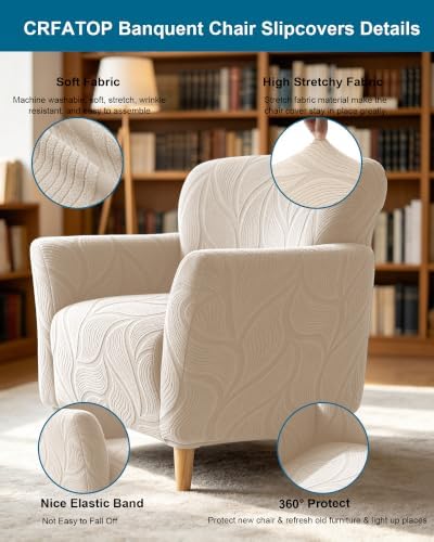 CRFATOP Accent Chair Cover, Stretch Armchair Slipcover for Living Room,A41