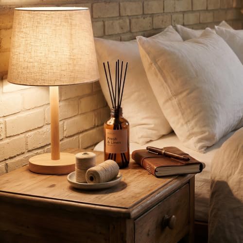 Auelife Reed Diffuser Set, Teakwood & Mahogany Scent Diffuser 2 Pack 8Fl Oz