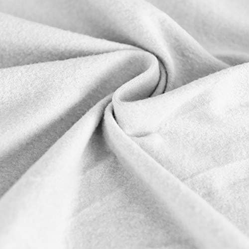 Easy-Going 3 Pieces Stretch Soft Couch Cover for Dogs - Washable Sofa Slipcover for 2 Separate Cushion Couch - Elastic Furniture Protector for Pets, Kids (Loveseat, Snow White, Medium)