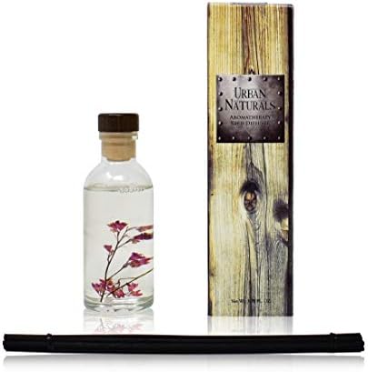 Urban Naturals Reed Diffuser Set, Amber & Lavender - Bathroom Shelf Décor