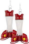Perky-Pet 203CPBN-2 Glass Hummingbird Feeders for Outdoors with Perches,Ant Moat,Bee Guards -,2 Count (Pack of 2)
