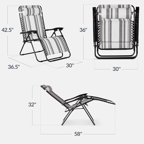 Best Choice Products Set of 2 Extra Wide Zero Gravity Chair Recliner