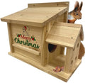 MrHN Squirrel House - Squirrel Houses for Outside Nesting (Christmas Theme)