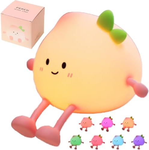 Peach Silicone Dimmable Sleeping and Decoration Nightlight