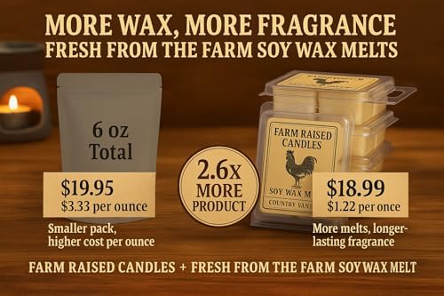 USA Made - Hand Crafted - McIntosh Apple Wax Melts Warmer Cubes 6 Ounces 2 Pack - - Natural American Farmed Soy Wax. melt Cubes Farmhouse Fall