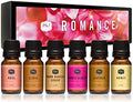 P&J Fragrance Oil Romance Set | Honey, Rose, Leather, Warm Vanilla Sugar, Berries & Cream, Clove Candle Scents for Candle Making, Freshie Scent, Soap Making Supplies, Diffuser Oil Scents