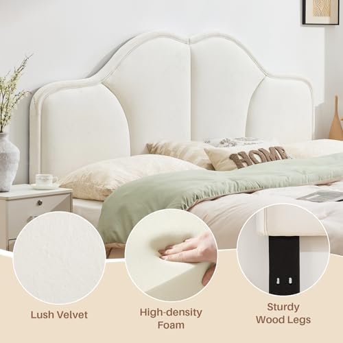 Queen Size Headboard Only Upgraded One-Piece Upholstered Headboard
