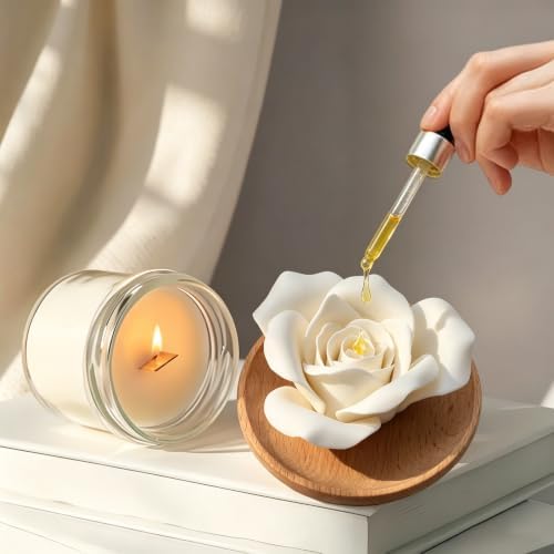 Flower Rose Wooden Pallet B Ceramic Essential Oil Mini Diffuser