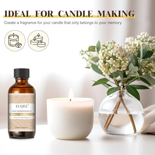 EUQEE Snickerdoodle Fragrance Oil for Candle Making (2.02 Fl oz/60 ml)
