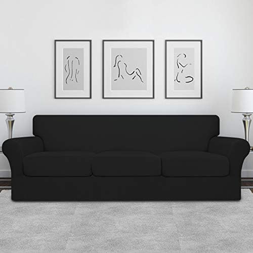 Easy-Going 4 Pieces Oversized Stretch Couch Cover for Dogs Washable