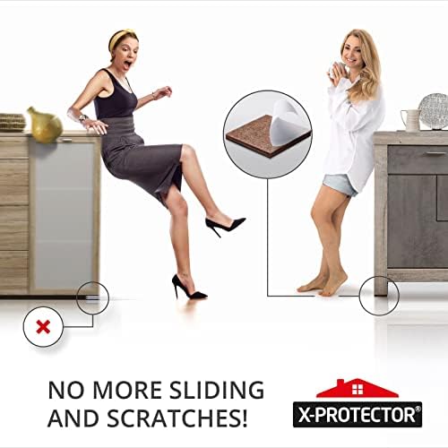 16 PCS 2" Non-Slip Furniture Pads X-Protector - Premium Furniture Grippers!