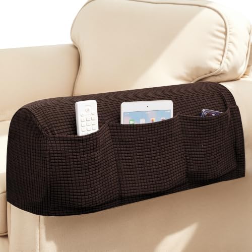 SUBRTEX Stretch Couch Arm Covers Set of 2, Non-Slip Sofa Armrest Slipcovers