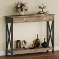 ChooChoo 47" Farmhouse Console Table with Drawer for Entryway