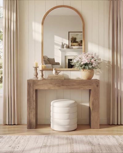 VASAGLE 47.2 Inches Entryway Table, Thick Tabletop Console Table, Farmhouse