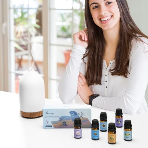 Gooamp Essential Oils Set-Top 6 Organic Blends Scents for Diffuser for Home