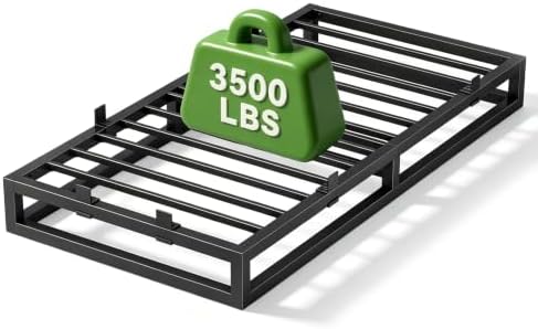 Twin Bed Frame 6 Inch,Metal Heavy Duty Platform Upgrade Low Profile Bed