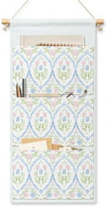 IAXIC Botanical Wall Organizer, Canvas Storage Pockets for Bedroom