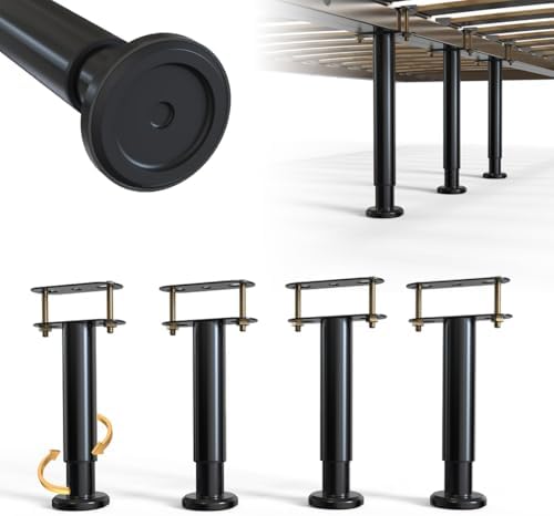 4Pcs Bed Frame Support Leg, Adjustable Height 5.8"-9"