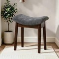 Royal Windsor Vanity Stool, 18" H Makeup Chair,Small Ottoman Stool