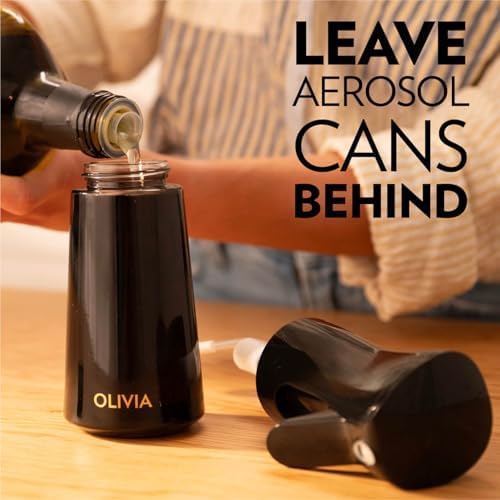 FLAIROSOL OLIVIA SIGNATURE Oil Sprayer, 200ml Glass, Black