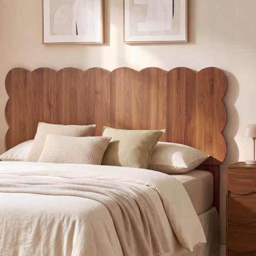Scalloped Headboard for Queen Size Bed, Queen Size Headboard Only
