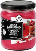 Cranberry Punch Odor Eliminating Highly Fragranced Candle - Eliminates 95% of Pet, Smoke, Food, and Other Smells Quickly - Up to 80 Hour Burn time - 12 Ounce Premium Soy Blend