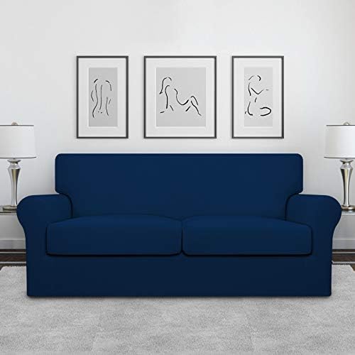 Easy-Going Stretch Oversized Loveseat Couch Cover for 2 Cushion Washable