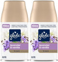 Glade Automatic Spray Refill, Air Freshener for Home and Bathroom, Lavender & Vanilla, 6.2 Oz, 2 Count