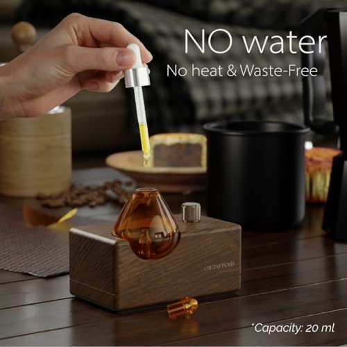 Amber Retro Waterless Essential Oil Diffuser for Aromatherapy