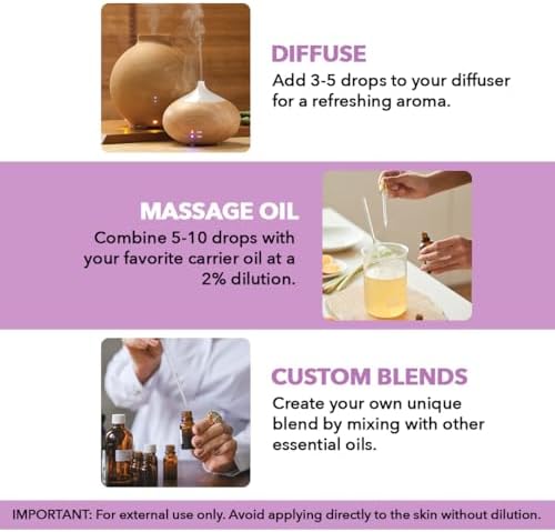 Majestic Pure Lavender Essential Oil for Diffuser - 1 Fl Oz