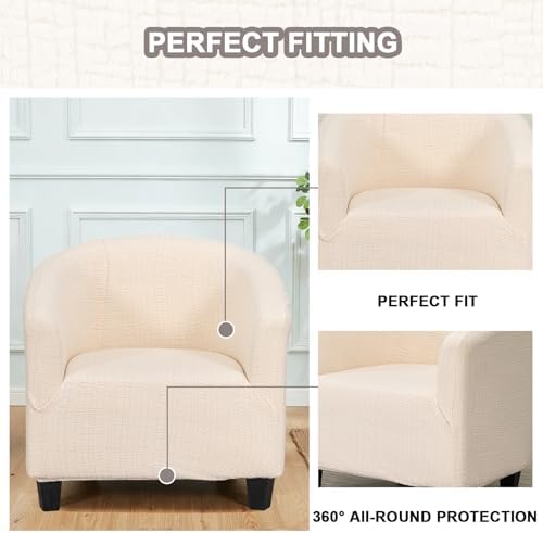 Eco-Ancheng Club Chair Slipcover Tub Chair Cover Stretch Armchair Covers