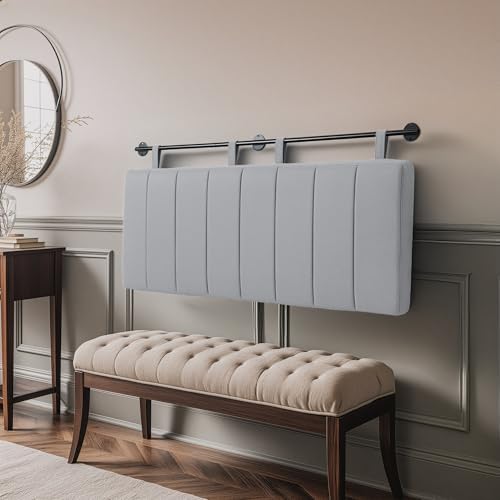 UEV King Headboard Only, Wall Mounted Hanging Upholstered Bed Head Board