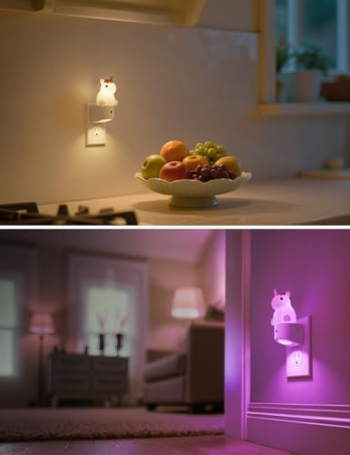 L LOHAS LED Plug-in Night Light, Kids, Cute Color Changing LED Night Light