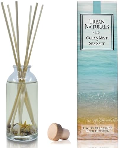 Urban Naturals Reed Diffuser Set, Ocean Mist & Sea Salt - Bathroom Décor