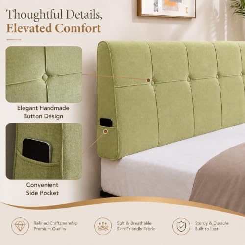 King Headboard with Adjustable Height
