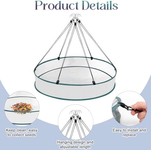 2 Pcs Bird Seed Catcher Tray for Hanging Bird Feeder Platform