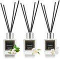 Reed Diffuser Set, Gardenia/Freesia/Jasmine & Mint Reed Diffuser Gifts for Women,1.7OZ x 3Packs Reed Diffuser with Sticks, Home Fragrance Reed Diffuser for Home Shelf Decor