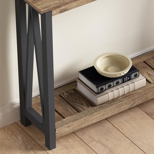 ChooChoo Farmhouse Console Table, Narrow Sofa Table for Entryway, 40 Inch