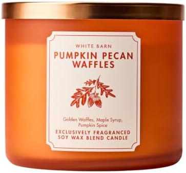 Bath & Body Works 3-Wick Candle, Pumpkin Pecan Waffles Scent