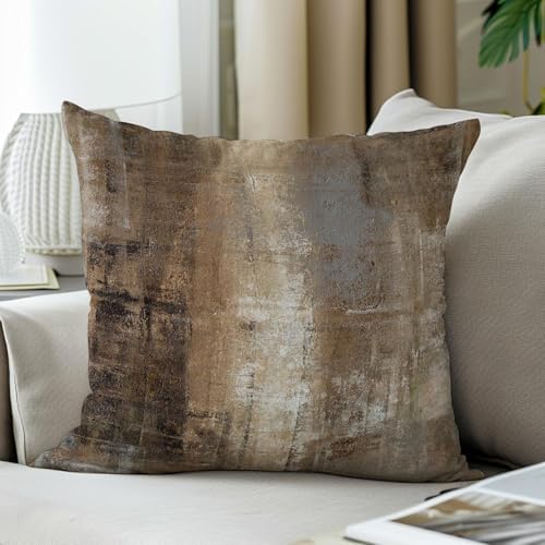 Throw Pillow Covers for Couch, 20x20 Inch, Set of 2, Taupe