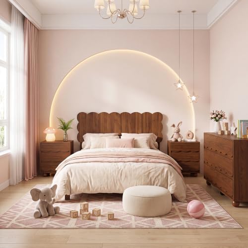 Scalloped Headboard for King Size Bed, King Size Headboard Only