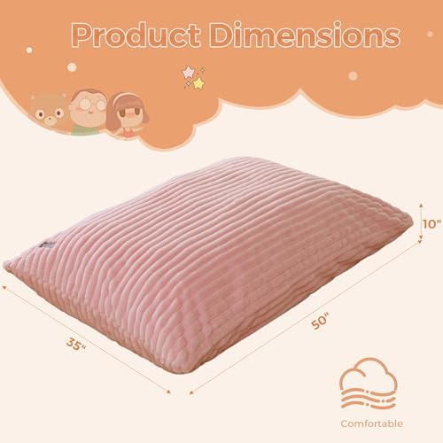MAXYOYO 3 in 1 Kids Bean Bag Chair, Comfy Floor Sofa with Removed Cover