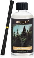 Airkeep Reed Diffuser Oil Refill with Diffuser Sticks, 6.76 Fl Oz(200ml) Black Forest Scented Oils, Aroma Therapy, Home Fragrance & Air Freshener, Office Décor, Decoration