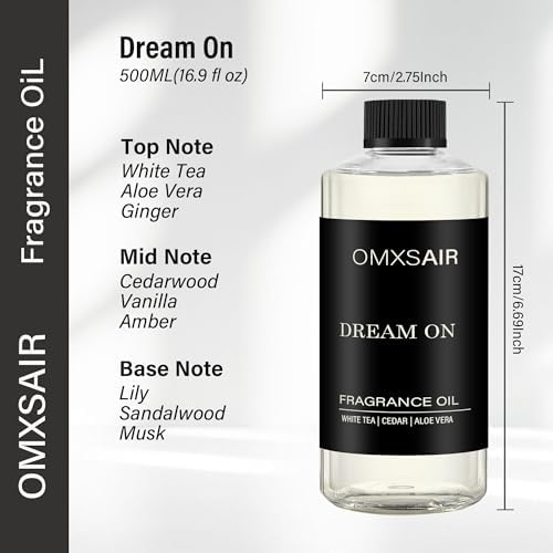 Dream On Waterless Diffuser Oil Long-Lasting Aromatherapy Scented Oil-500ml