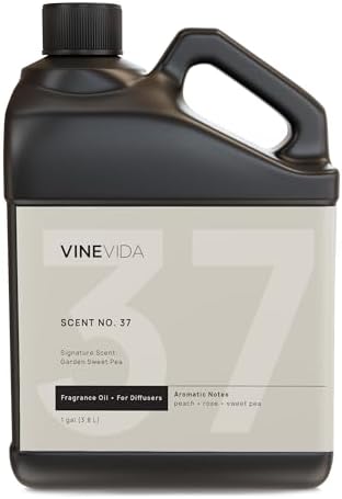 VINEVIDA [128 Fl Oz] Garden Sweet Pea Fragrance Oil for Cold Air Diffusers, Essential Oils for Diffuser Oil Refill & Air Freshener Room Spray