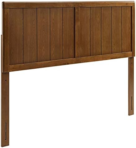 Modway MOD-6216-WAL Robbie Twin Wood Headboard, Walnut