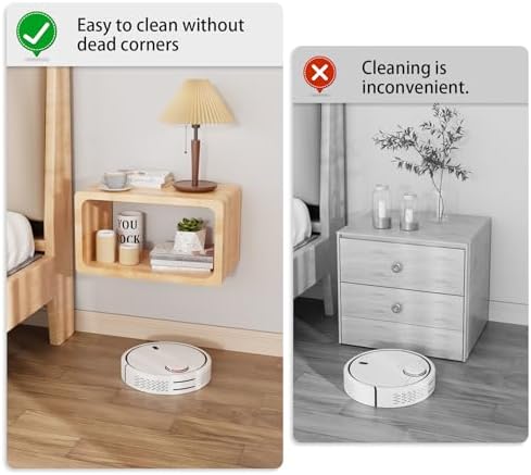 Bamboo Floating Nightstand with Storage Drawer and Modern Open Shelf Cubby，Bedroom, Living Room, Kitchen, Tool Room for use.