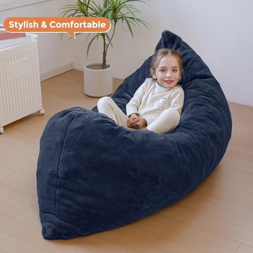 MAXYOYO 3 in 1 Kids Bean Bag Chair, Comfy Floor Sofa with Removed Cover